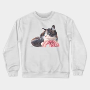 custom cat portrait Crewneck Sweatshirt